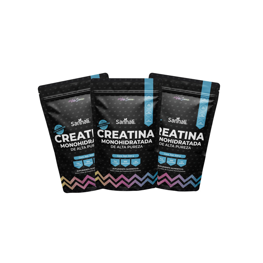 Creatina Monohidratada de Alta Pureza Sin Sabor, Preworkout | 500g | 100 porciones - Sannali ®