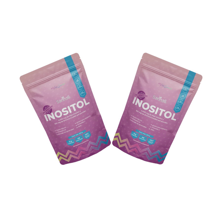 Sannali | Inositol 40:1 Myo Inositol y D - Chiro Inositol, Precursor de Colágeno + Vitamina D3 + Ácido Fólico + Zinc + Prebióticos | Rinde 45 días - 225 gramos - Sannali ®