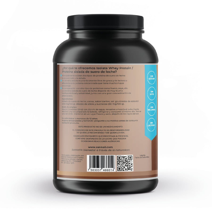 Whey Protein Isolate - Brownie Fudge - Sannali ®