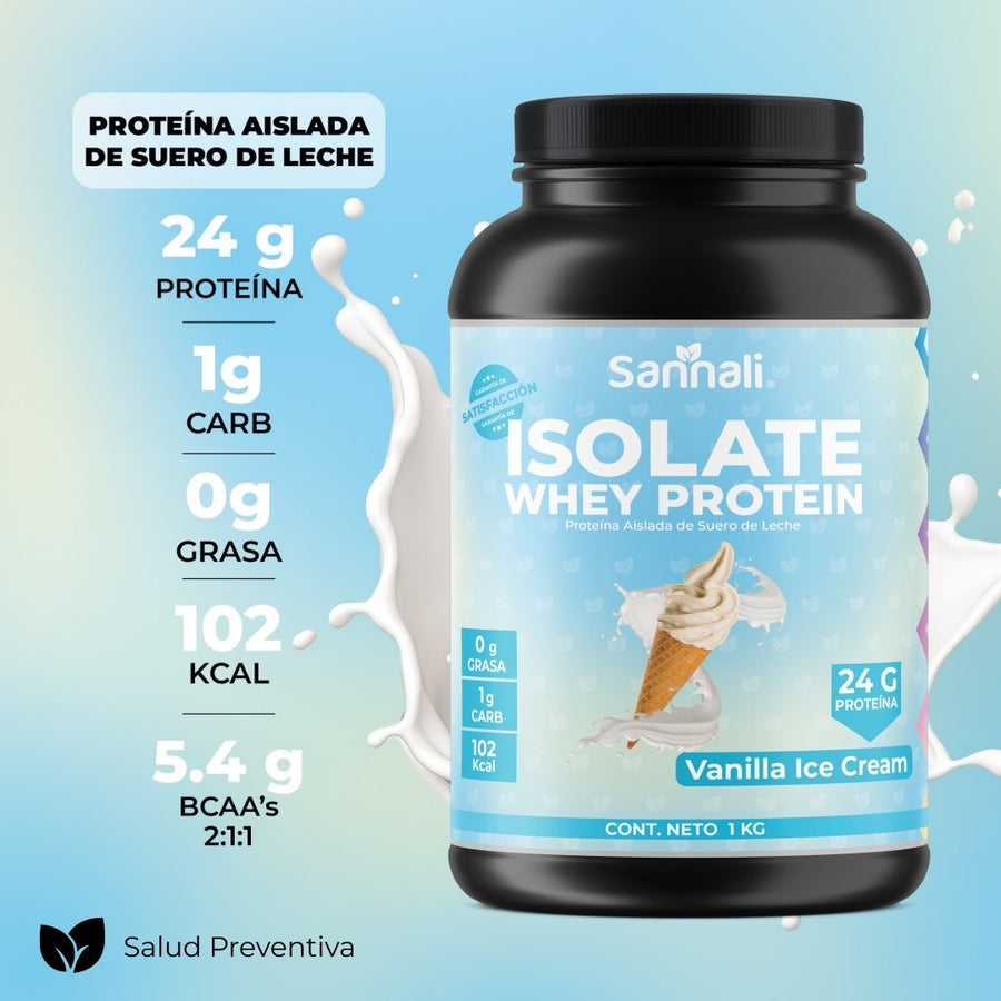 Whey Protein Isolate - Vanilla Ice Cream - Sannali ®