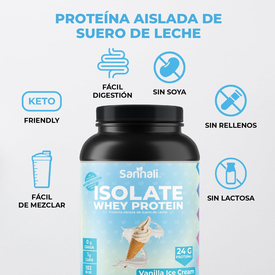 Whey Protein Isolate - Vanilla Ice Cream - Sannali ®